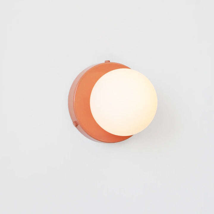 Glass Globe Wall Sconce angled view