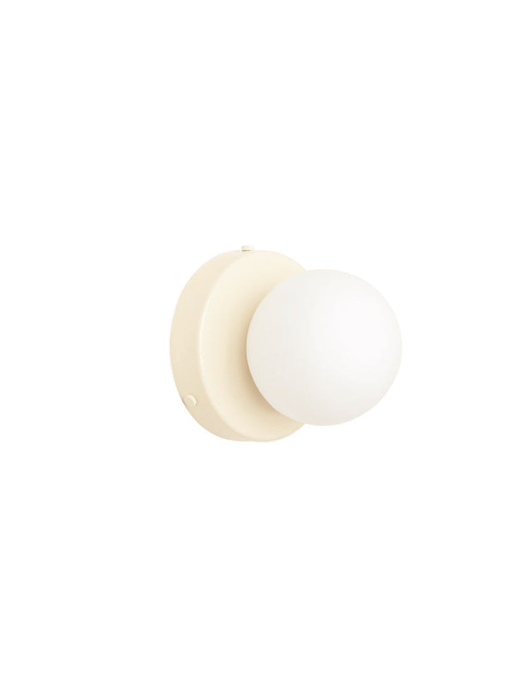 Glass Globe Wall Sconce side profile