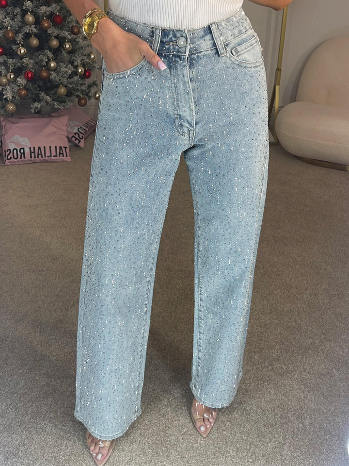 Glitter-Accent Jeans detail view