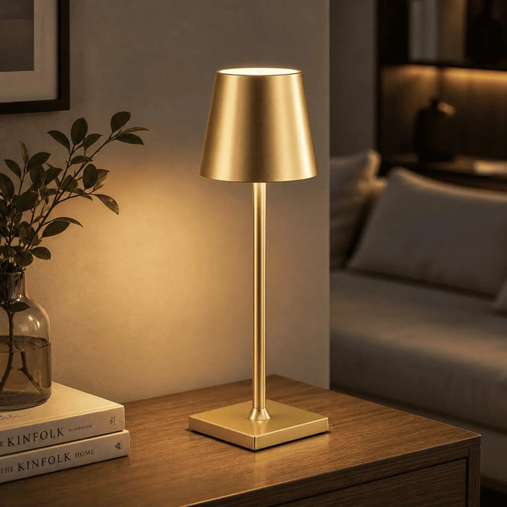 Golden Touch Control USB Desk Lamp, front view