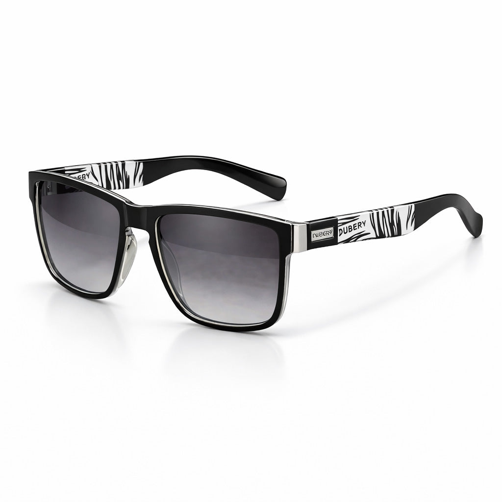 Gradient Purple - Clear Mirrored Sport Performance Sunglasses front view