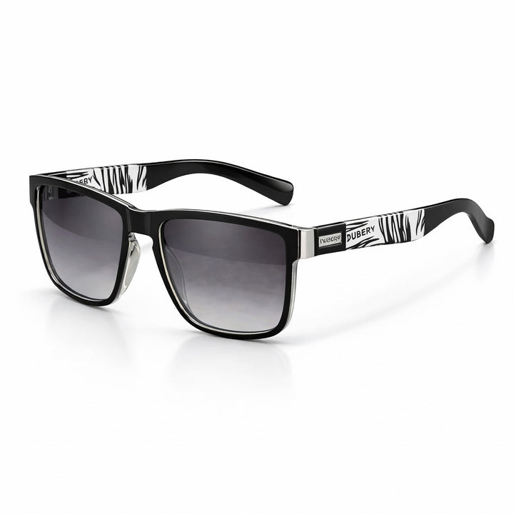 Gradient Purple - Clear Mirrored Sport Performance Sunglasses front view