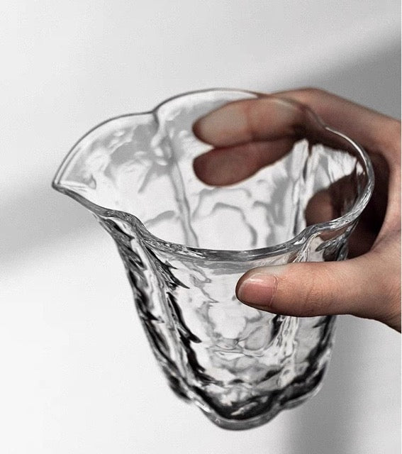 Hammered Glass Tea Fair Cup table setting lifestyle