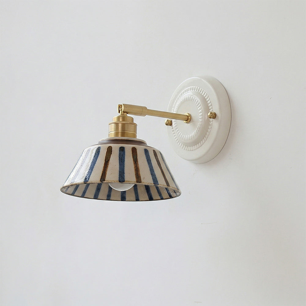 Hand-Painted Ceramic Bedside Light design A detail