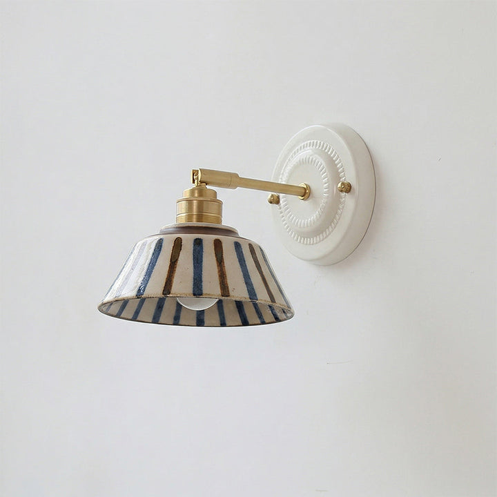 Hand-Painted Ceramic Bedside Light design A detail