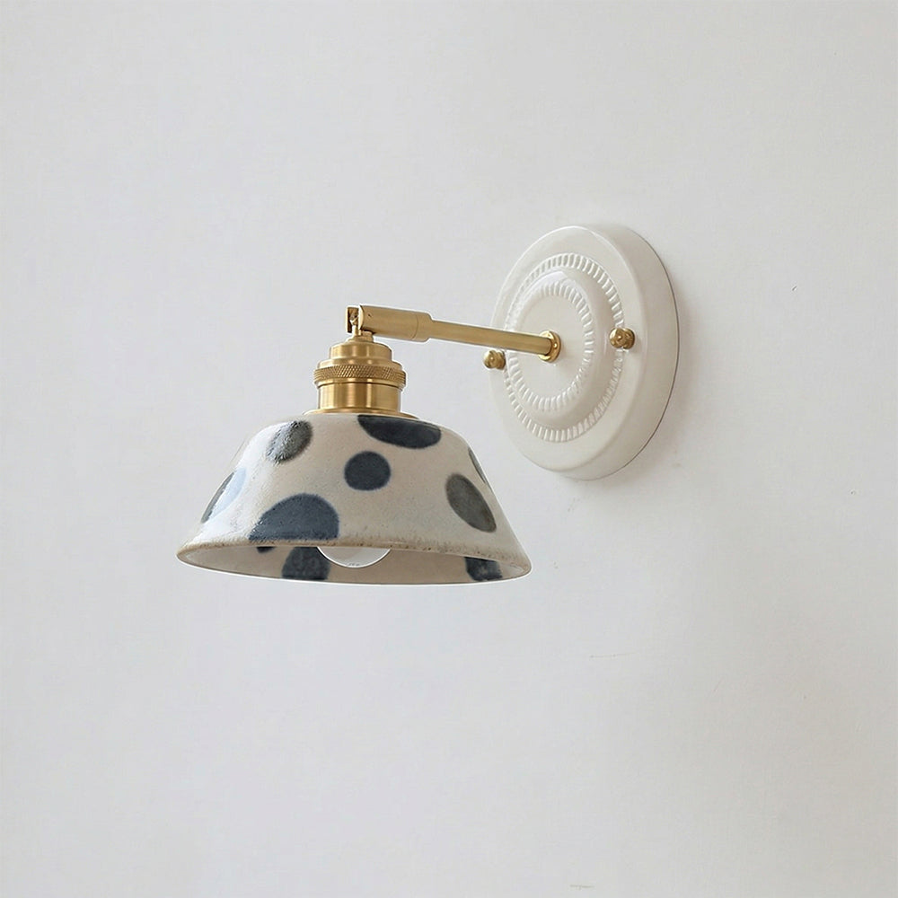 Hand-Painted Ceramic Bedside Light design B detail