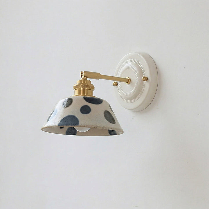 Hand-Painted Ceramic Bedside Light design B detail