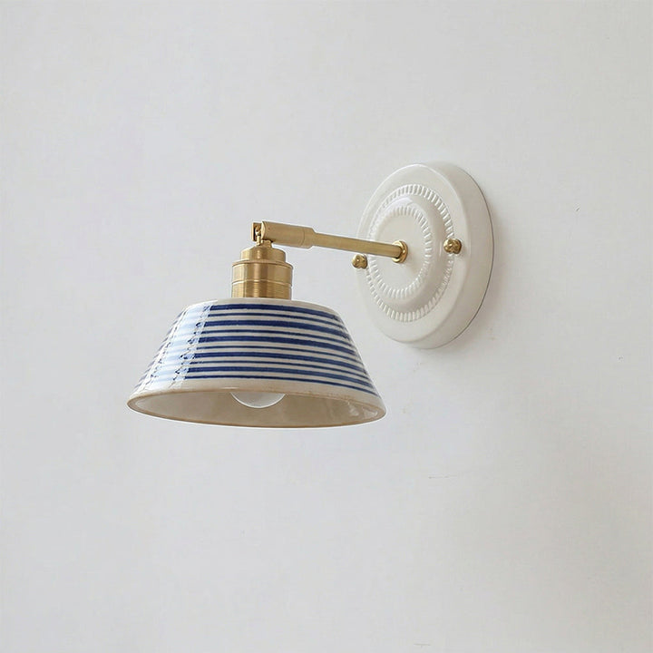 Hand-Painted Ceramic Bedside Light design D detail