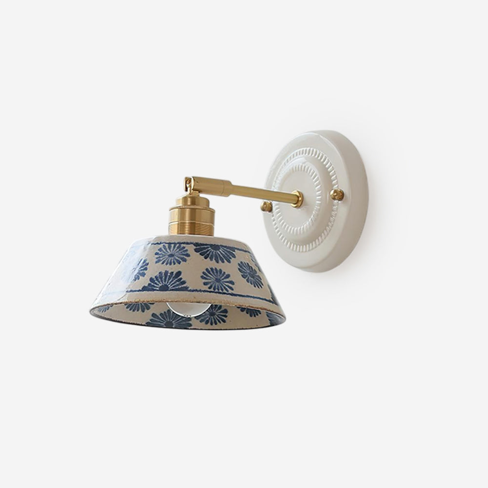 Hand-Painted Ceramic Bedside Light bedroom lifestyle