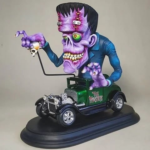 Hand-Painted Resin Monster Figurine detail view