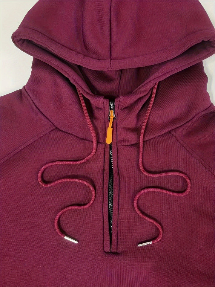 Fleece Zip-Neck Hoodie detail view 16