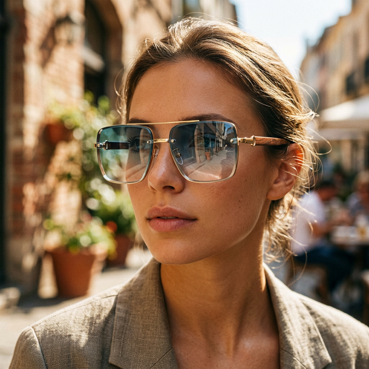 Vintage Metal Sunglasses - Lifestyle