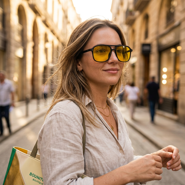 Lightweight Aviator Sunglasses - Lifestyle