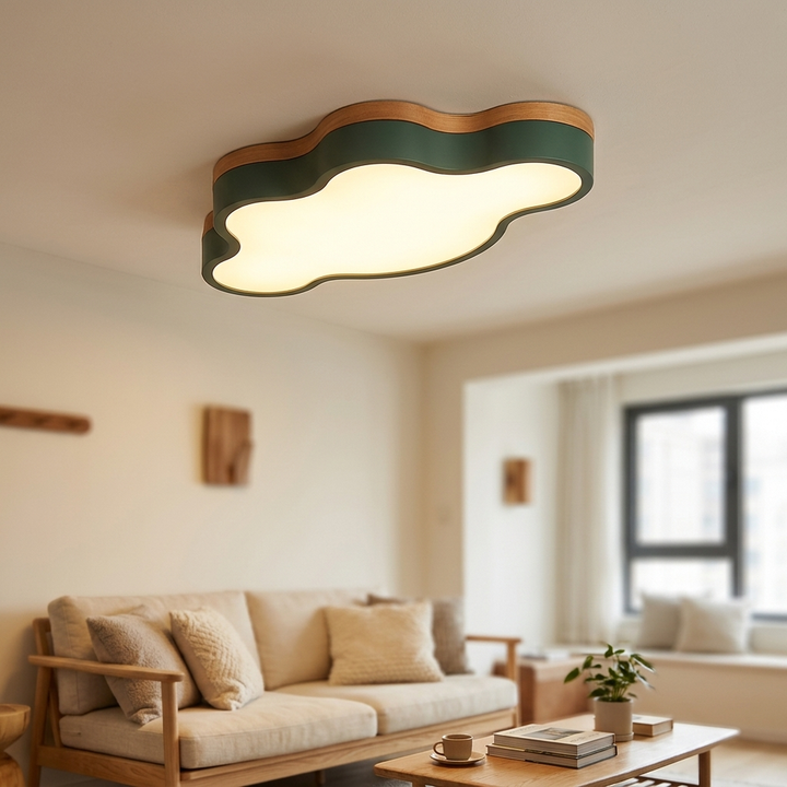 Wooden LED Ceiling Light - Lifestyle