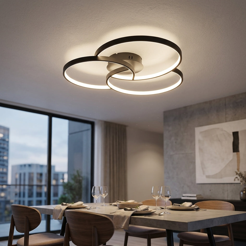 Minimal Flush Mount Ceiling Light - Lifestyle