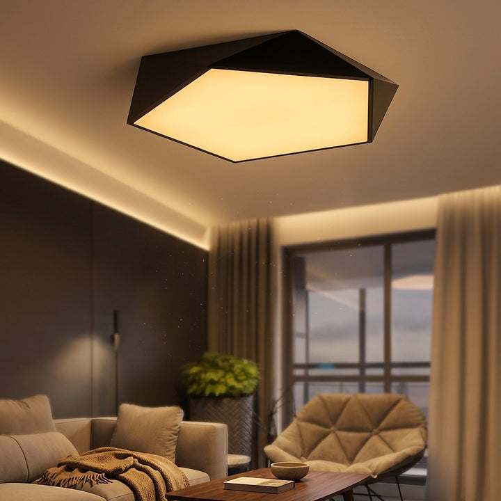Geometric LED Ceiling Light - Lifestyle