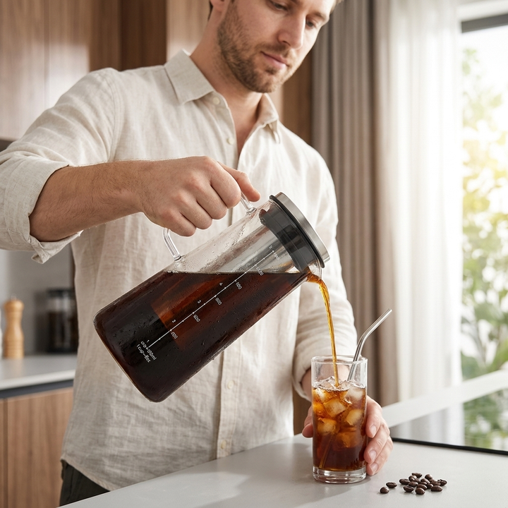 Elegant Glass Cold Brew Coffee Maker