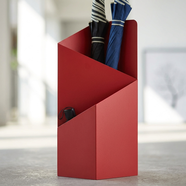 Sculptural Metal Umbrella Stand