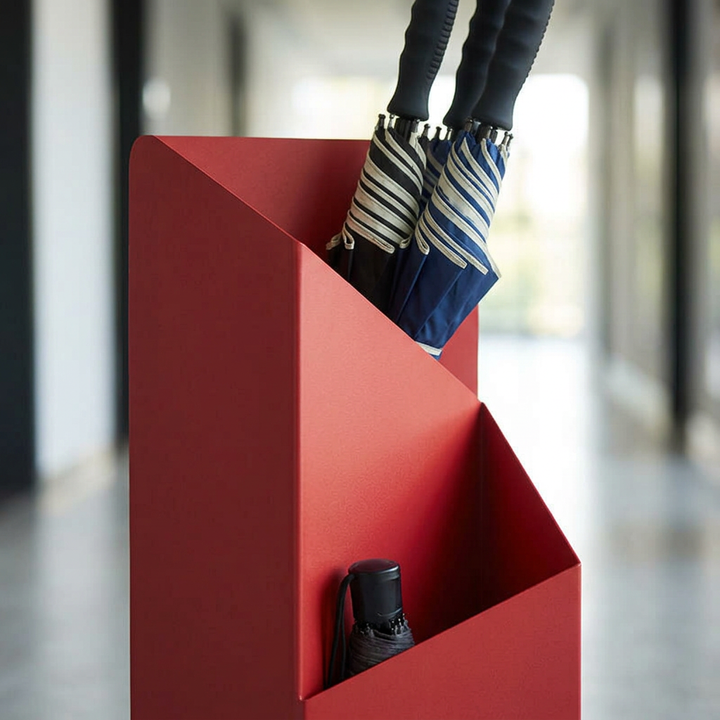 Sculptural Metal Umbrella Stand