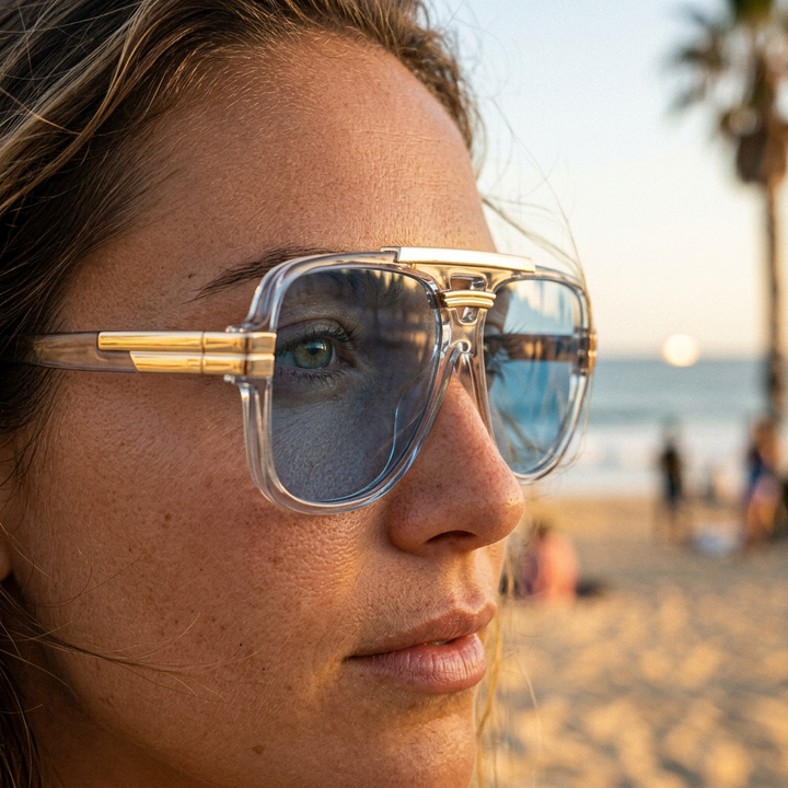 Blue - Timeless UV400 Sunglasses lifestyle