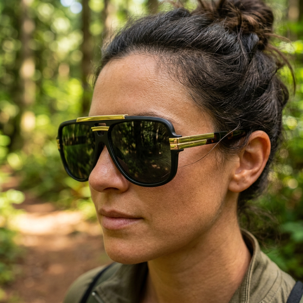 Dark Green - Timeless UV400 Sunglasses lifestyle