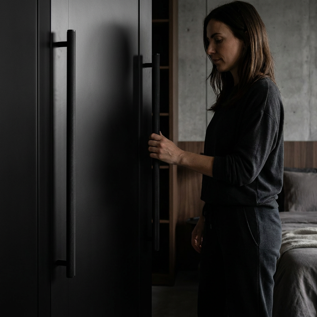 Black 320/356mm lifestyle - wardrobe door