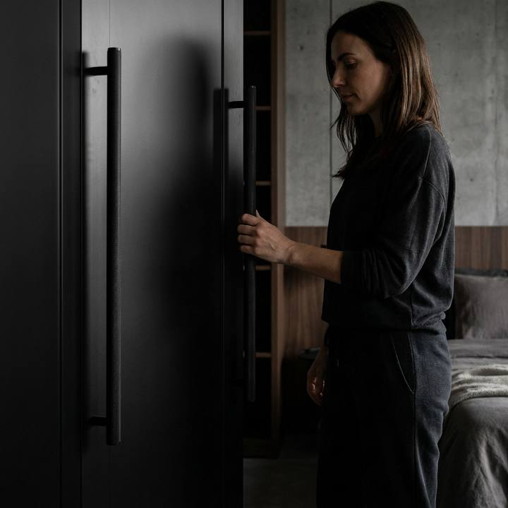 Black 320/356mm lifestyle - wardrobe door