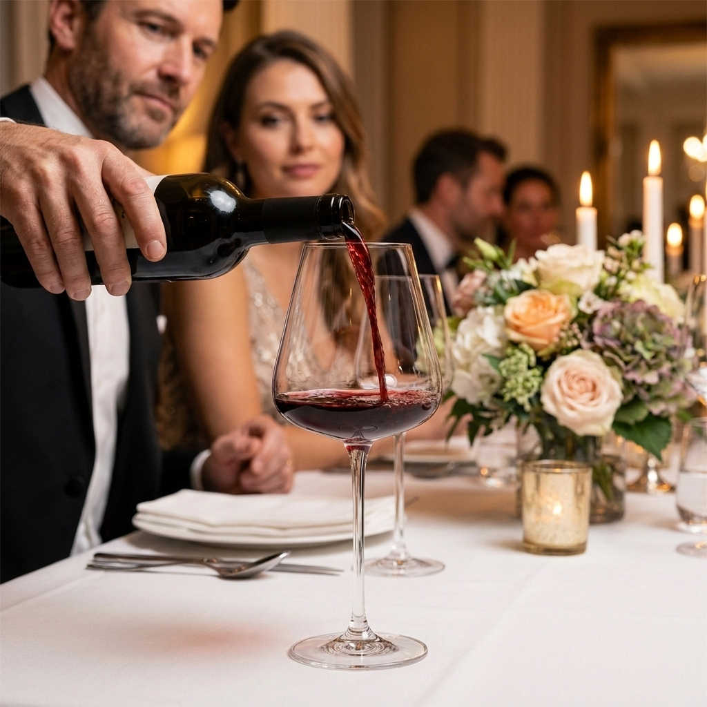 Artisan Lead-Free Crystal Drinkware Set red wine glass wedding dinner lifestyle