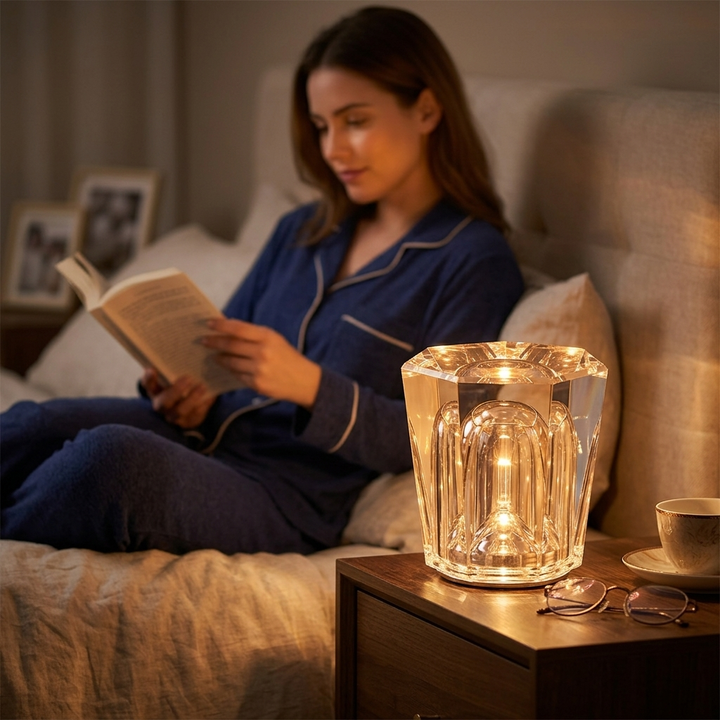 Diamond Crystal Night Light A Style bedroom nightstand lifestyle