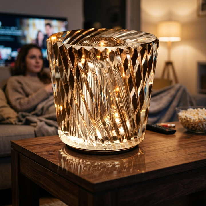 Diamond Crystal Night Light C Style living room lifestyle