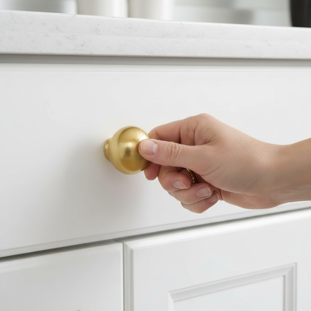Knob Brass 25mm lifestyle