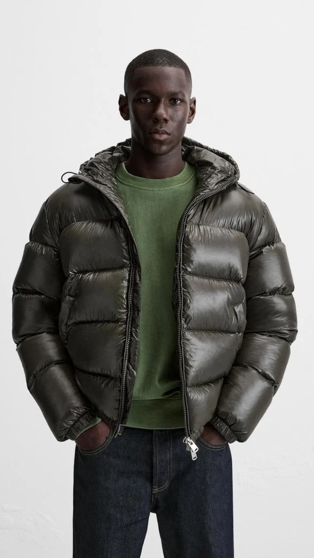 Hip-Length Down Puffer Jacket alternate view 8