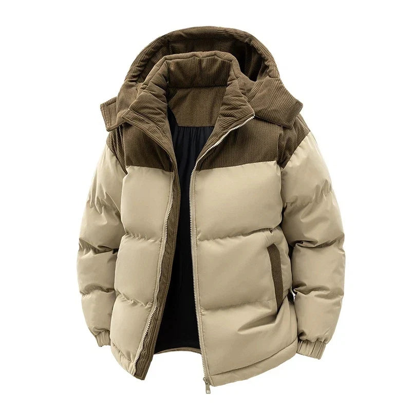 Hooded Color-Block Parka alternate view 9