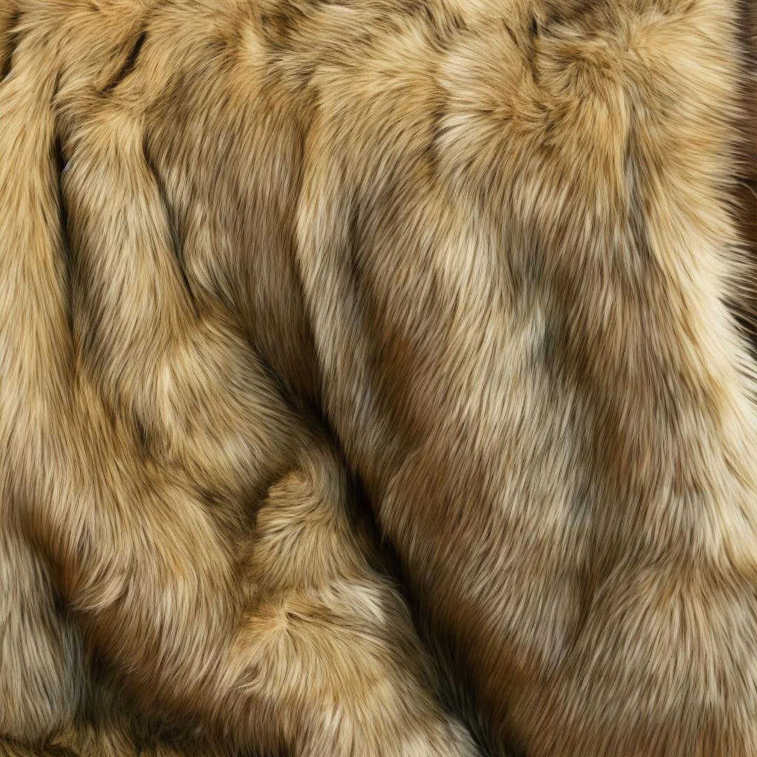 Hotel-Style Faux Fur Throw Blanket folded detail