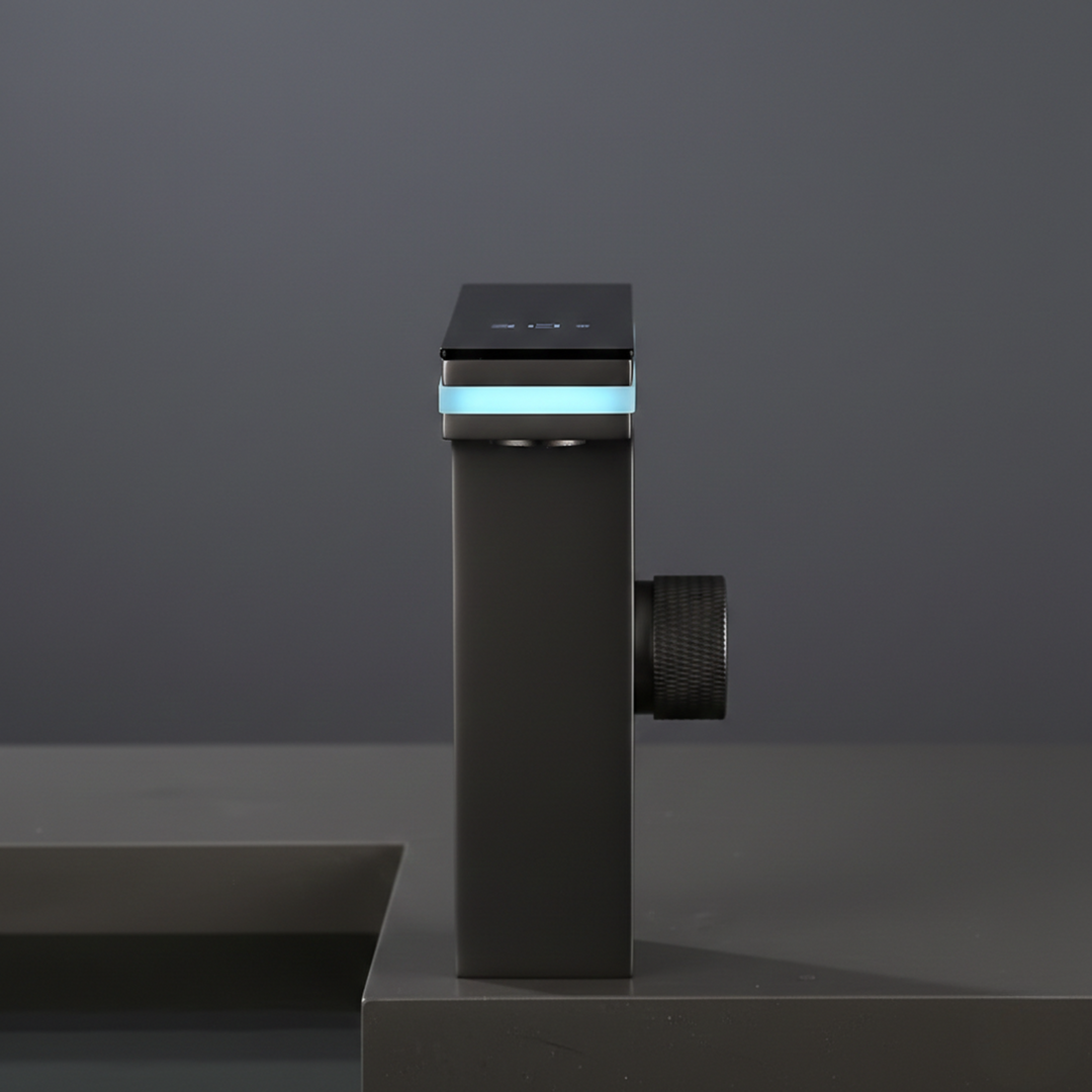 Hydro-Powered LED Bathroom Faucet single handle detail