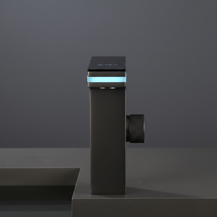 Hydro-Powered LED Bathroom Faucet single handle detail