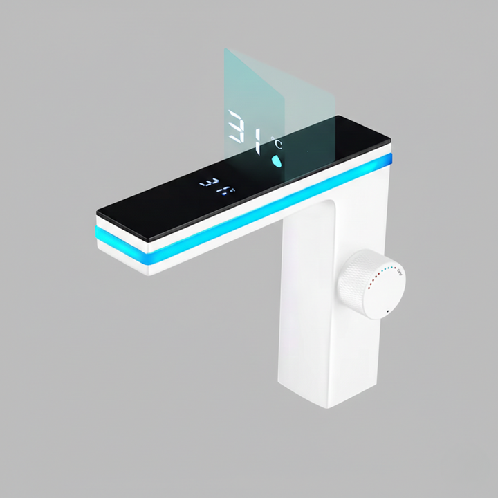 Hydro-Powered LED Bathroom Faucet spout detail