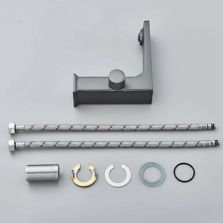 Hydro-Powered LED Bathroom Faucet single hole deck mount detail
