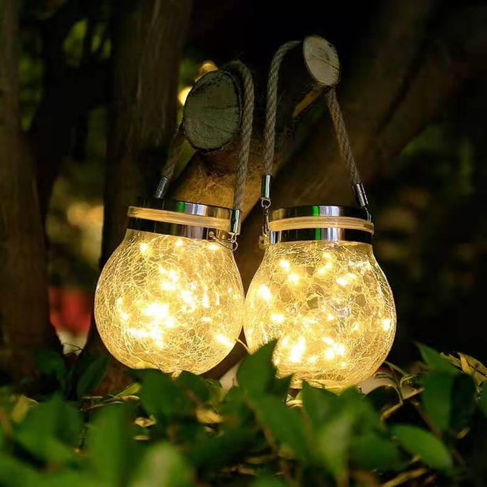 Glass Solar Lantern hero view