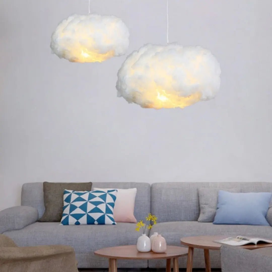 Dreamy Cloud Ceiling Light Pendant | Soft Fabric Ambient Glow for Kids Rooms