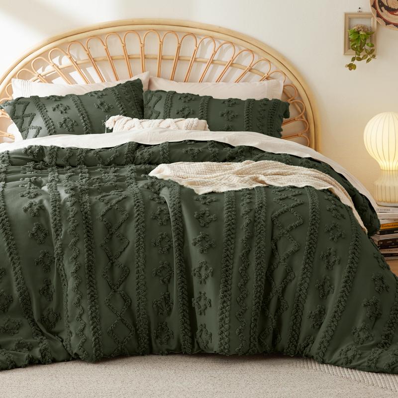 Tufted Boho Duvet Cover Set