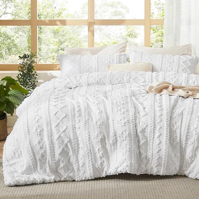 Tufted Boho Duvet Cover Set