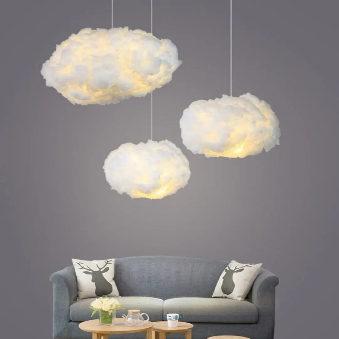Dreamy Cloud Ceiling Light Pendant | Soft Fabric Ambient Glow for Kids Rooms