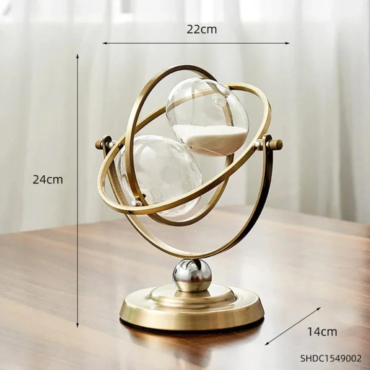 Metal Frame Hourglass Timer frame detail