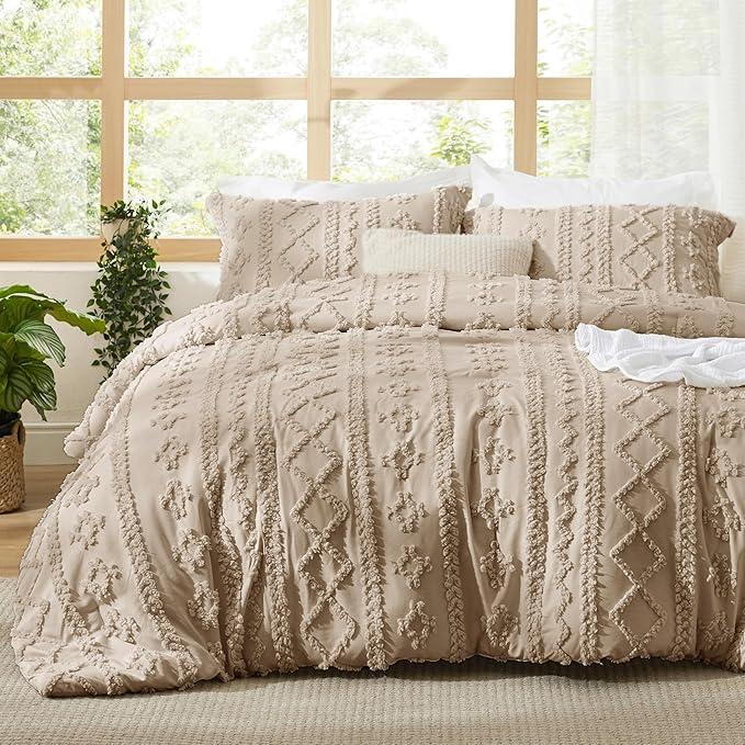 Tufted Boho Duvet Cover Set
