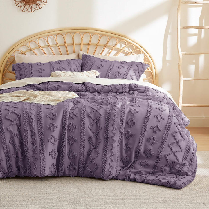Tufted Boho Duvet Cover Set