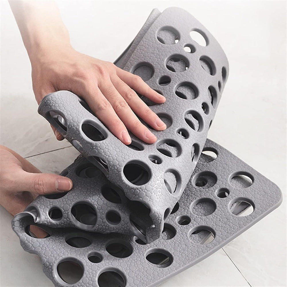 Premium Non-Slip Antibacterial Shower Mat with Suction Cups for Safety & Hygiene