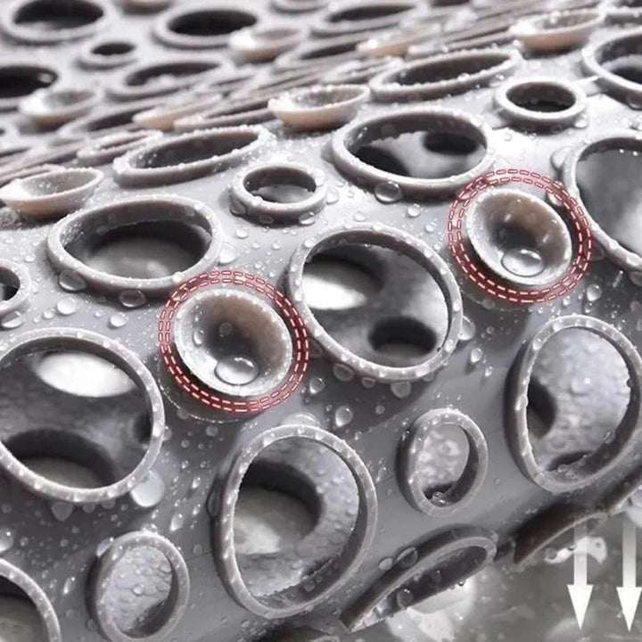 Premium Non-Slip Antibacterial Shower Mat with Suction Cups for Safety & Hygiene