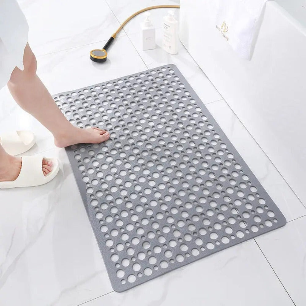 Premium Non-Slip Antibacterial Shower Mat with Suction Cups for Safety & Hygiene