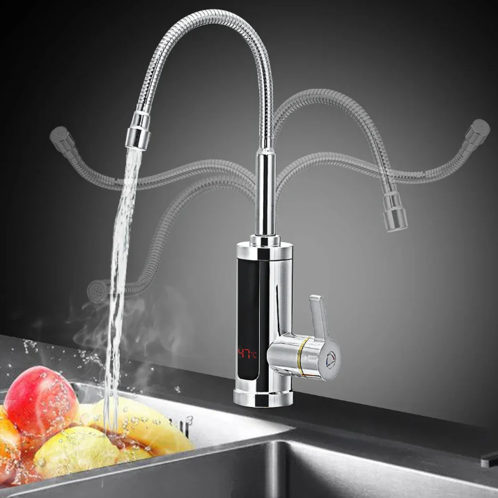 Electric Hot Water Faucet swivel spout